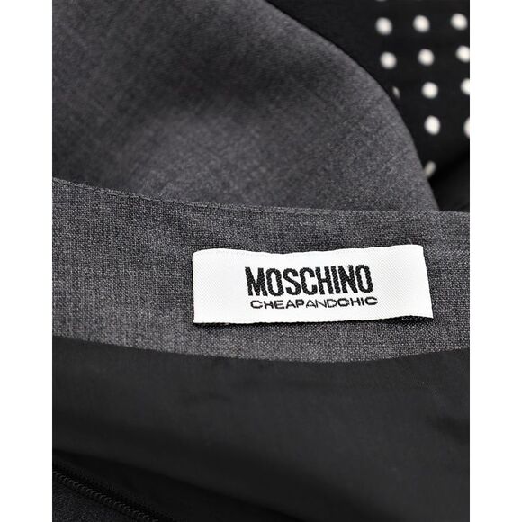 Moschino Cheap and Chic Sheath Dress in Grey Wool - Picture 4 of 6